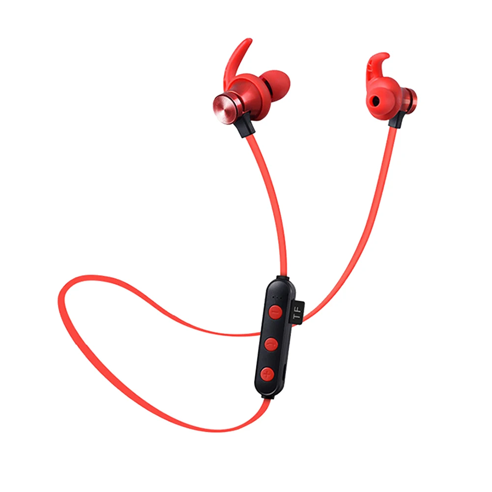 With Microphone HIFI TF Card Fitness Bluetooth 5.0 Waterproof Mobile Phone Sweatproof Running Sport Magnetic Wireless Headset |