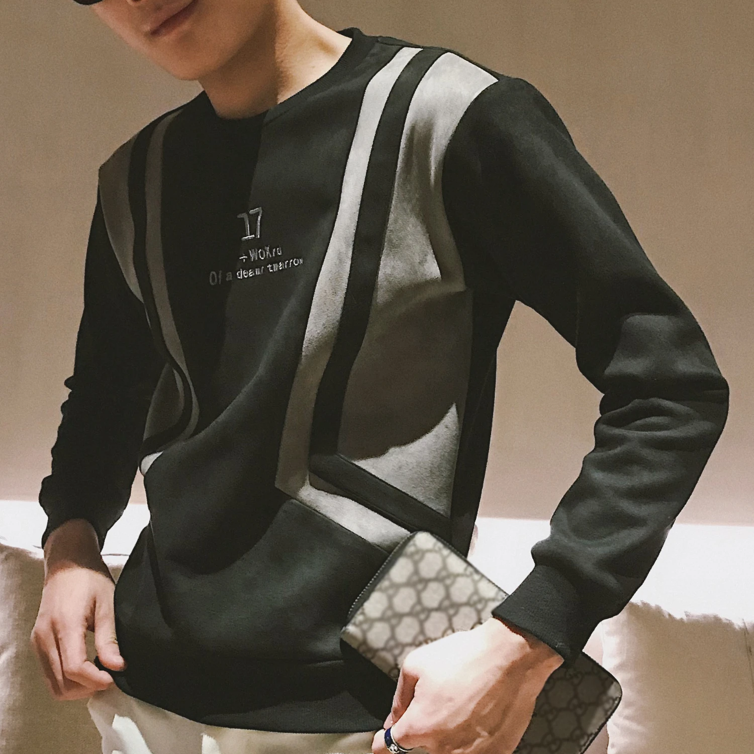 Sueter Masculino новинка 2020 мужские толстовки в полоску хип-хоп с круглым вырезом