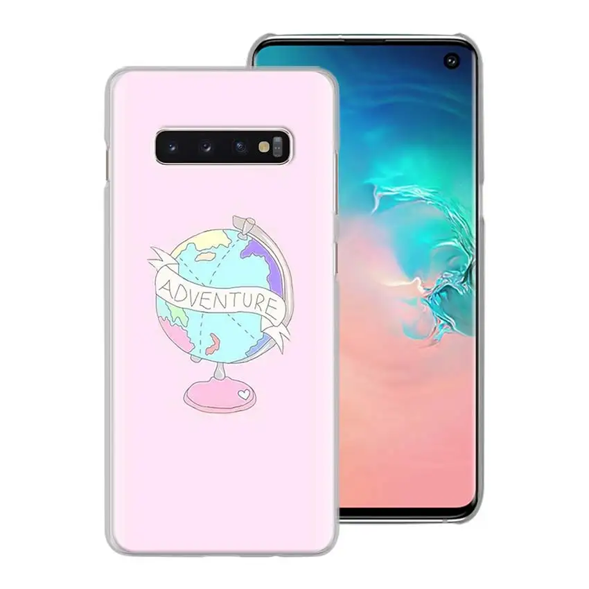 Карта мира самолет Дорожный Чехол для телефона для samsung Galaxy S10 S10e S8 S9 Plus Note 10 Plus 9 8 S6 S7 Edge Твердый Чехол