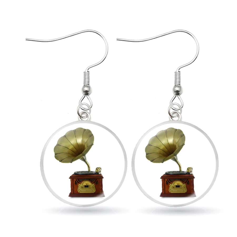 Винтажные висячие серьги в стиле Харадзюку из виниловой пластинки ювелирные