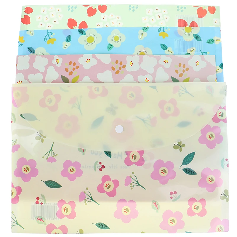 А4 каваи водонепроницаемый папка для документов чехол мультфильм цветок бизнес