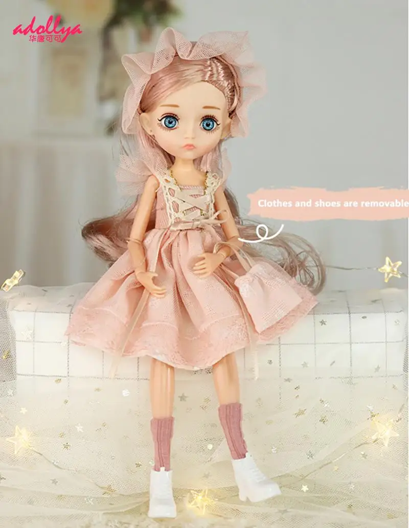 

Мини-кукла Adollya 1/6 BJD с подвижными суставами для девочек, шарнирная кукла, полный комплект, принцесса, женское тело, аксессуары BJD, кавайные Иг...