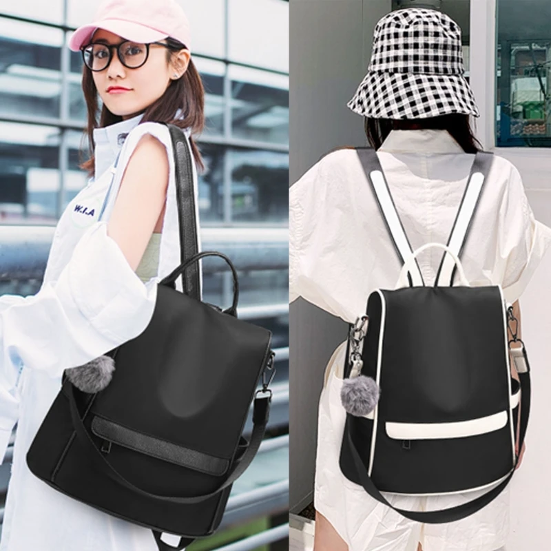 

Women Backpack Purse Nylon Anti-theft Fashion Casual Lightweight Travel School Shoulder Bag