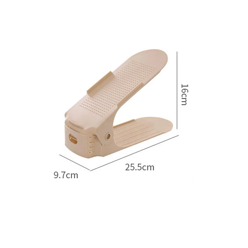 Регулируемая Двухуровневая стойка для обуви пластиковый держатель хранения