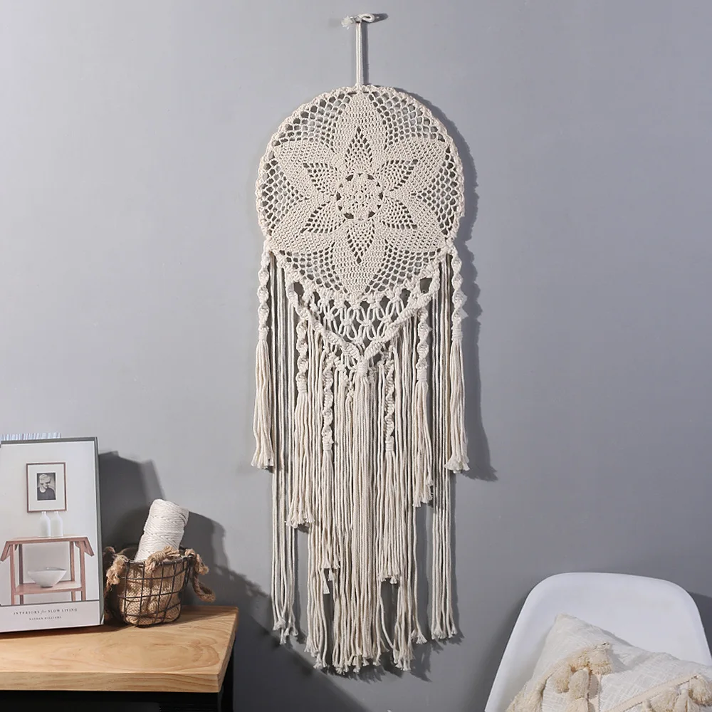 

Nordic Decoration Dream Catcher Handmade Hanging Craft Dreamcatcher Home Ornament Bedroom Nursery Room Accessories Newborn Gift