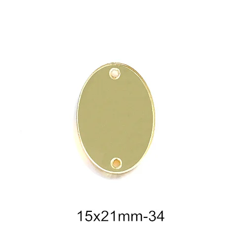15x21mm-P34 50 шт. акриловое зеркало пришивные стразы акриловые Пришивные зеркала нерегулярные шампанское пришивные камни аксессуары для платья F0021 - Цвет: 15x21mm-P34