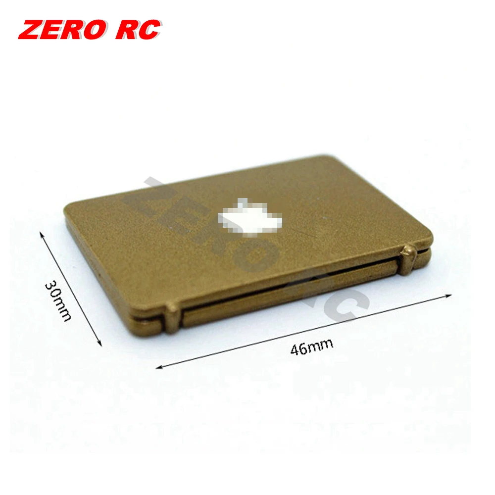 1 шт. RC 1/10 масштаб грузовик аксессуары 1:12 металлический реалистичный Apple ноутбук
