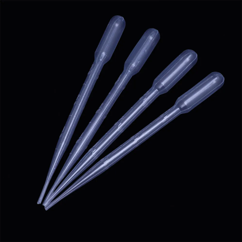 

200pcs 3ml Disposable Droppers Graduated Pipettes Makeup Laboratory Tool