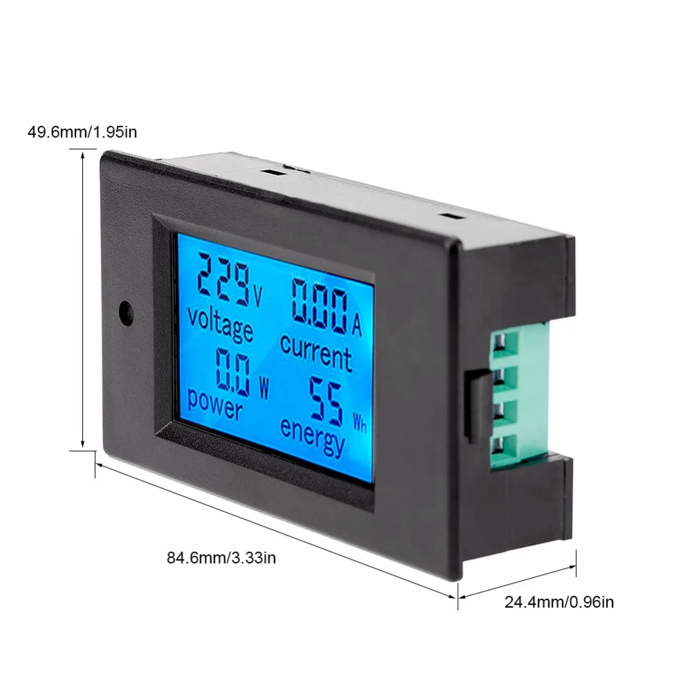100A AC 80~ 260 В измеритель мощности точный Вольтметр Амперметр кВтч Ватт счетчик энергии напряжение тока измеритель мощности Электрический измеритель