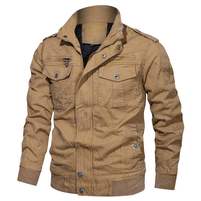 Мужская куртка-бомбер в стиле милитари осенне-зимняя куртка-пилот | одежда