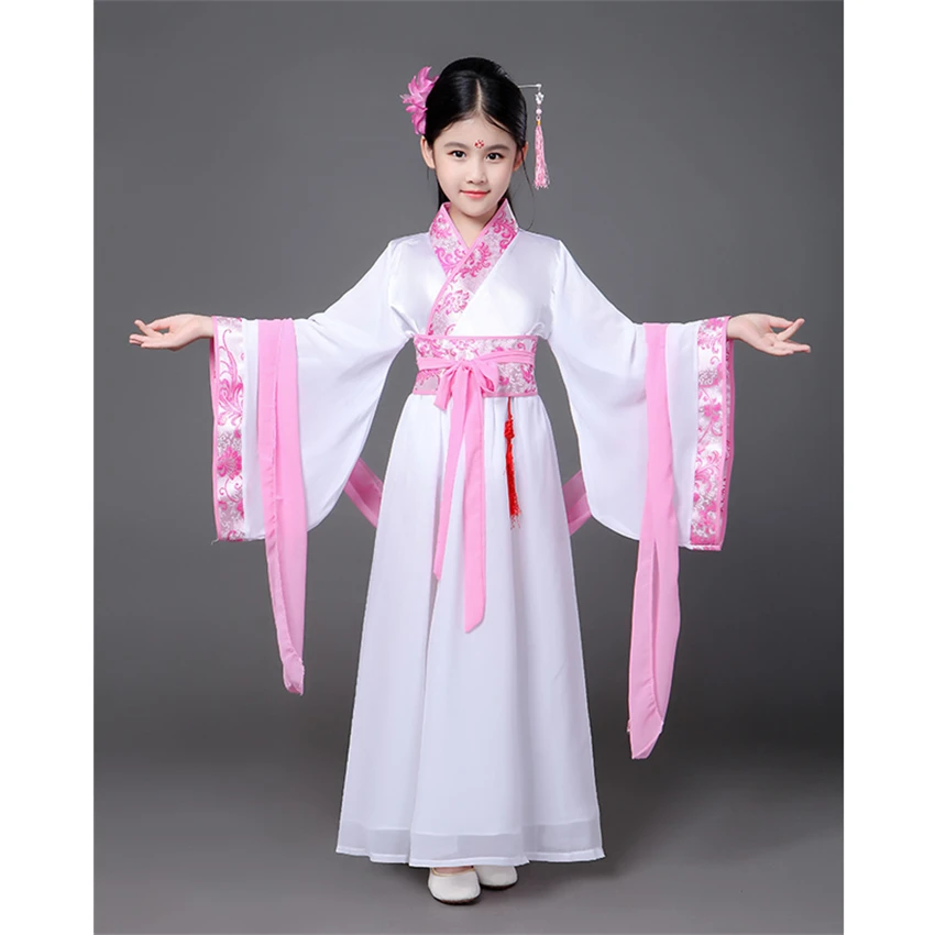 Древний китайский костюм для девочек сценическое представление традиционный