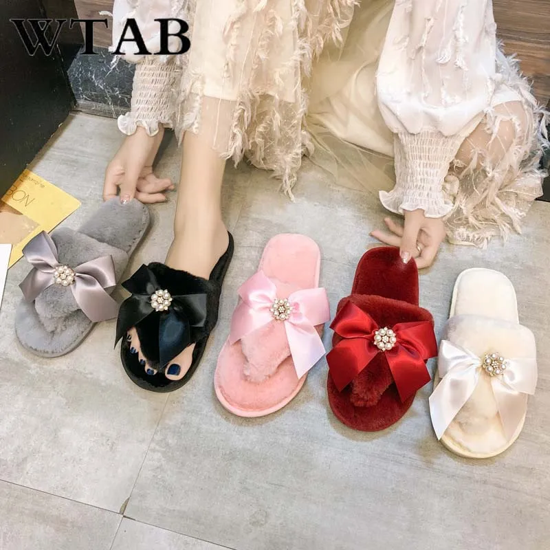 Нескользящие женские тапочки домашняя женская обувь с цветами зимние теплые