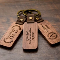 3mm wood keychain for keys pu leather keychain for women blank keyring for car accessories wholesale fashion jewelry trend gift