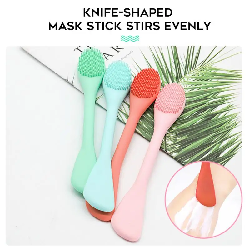 Щетка для маски лица 4 цвета многофункциональная Мягкая силиконовая Массажная