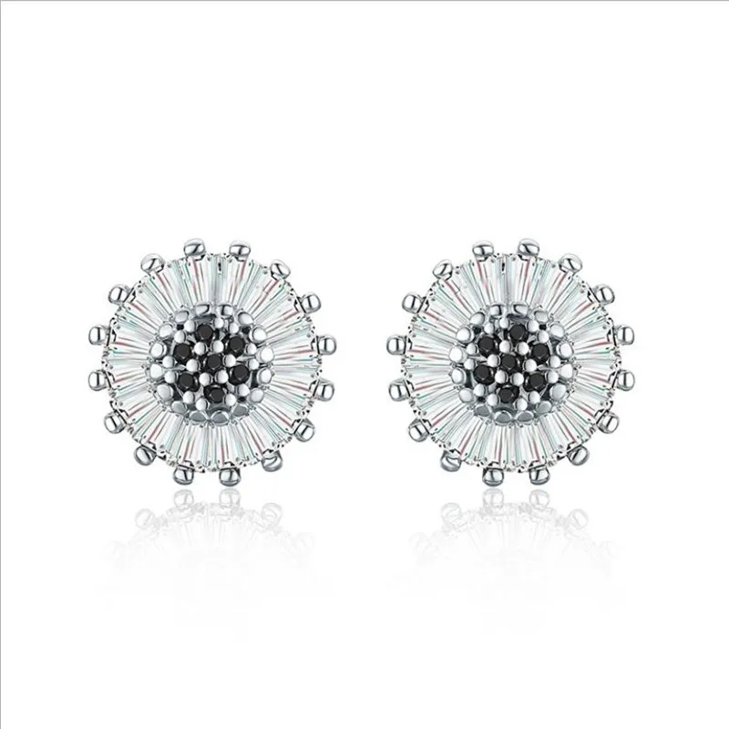 Новое поступление женские серебряные позолоченные серьги принцессы вечерние