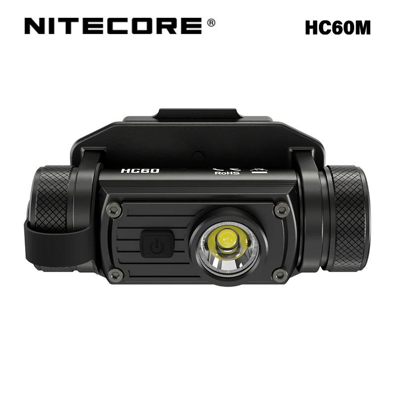 Nitecore HC60M Headlamp 1000 Lumens with 3400mAh Battery USB Rechargeable High Performance Tactical Helmet Light