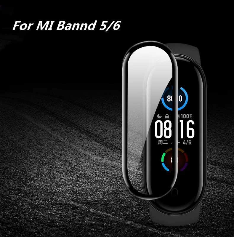 

Мягкая защитная пленка из ТПУ для смарт-часов Miband 6 5 HD