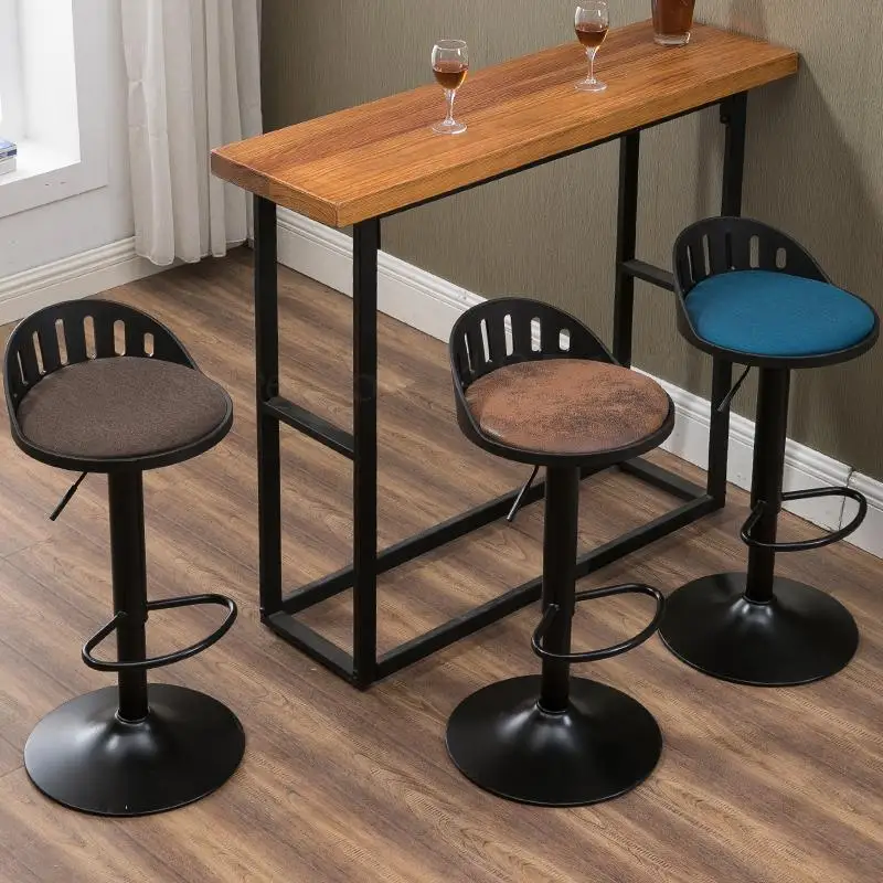 Американский Ретро Барный стул высокий барный Вертлюг Европейский задний