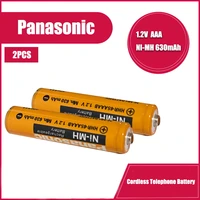 2PCS lot Panasonic NI-MH 1 2v 630mAh Reliable AAA Brand Cordless Phone batteries wireless keyboard rechargeable mouse toy