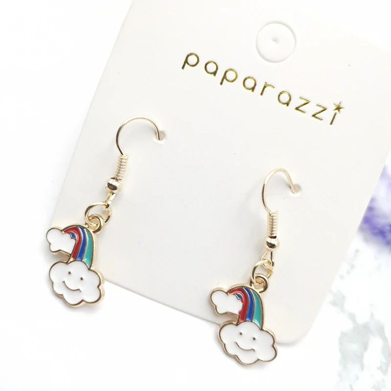 

Women's Earrings Kelly Earrings Fashionable Charm Exaggerated Earrings Fashionable Hip-hop Girl Gifts Cute Rainbow Cloud