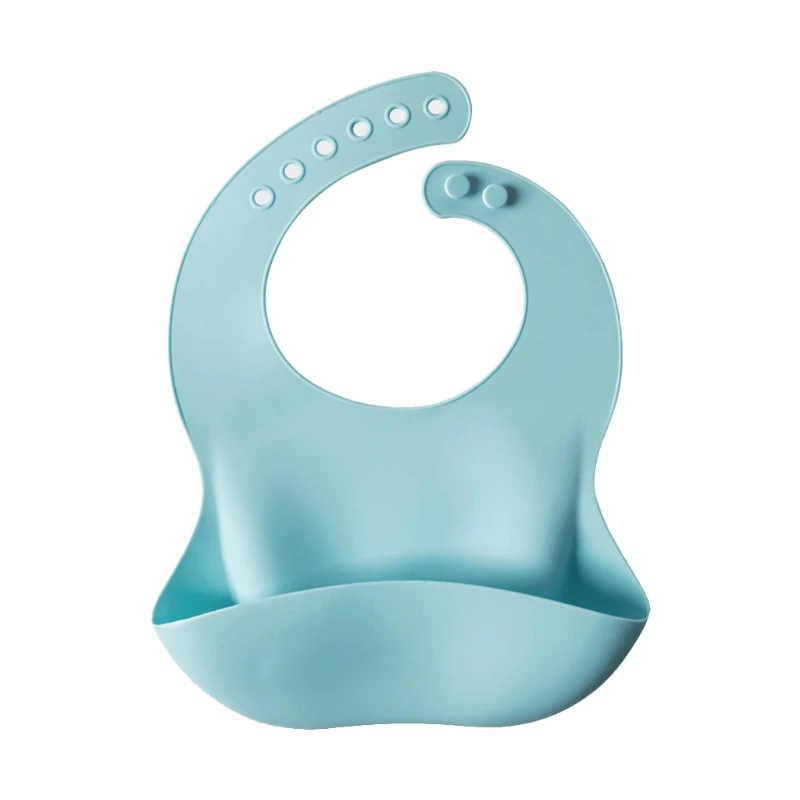 

Baby Food Grade Silicone Waterproof Bibs Newborn Boys Girls Feeding Saliva Towel Infants Adjustable Burp Apron