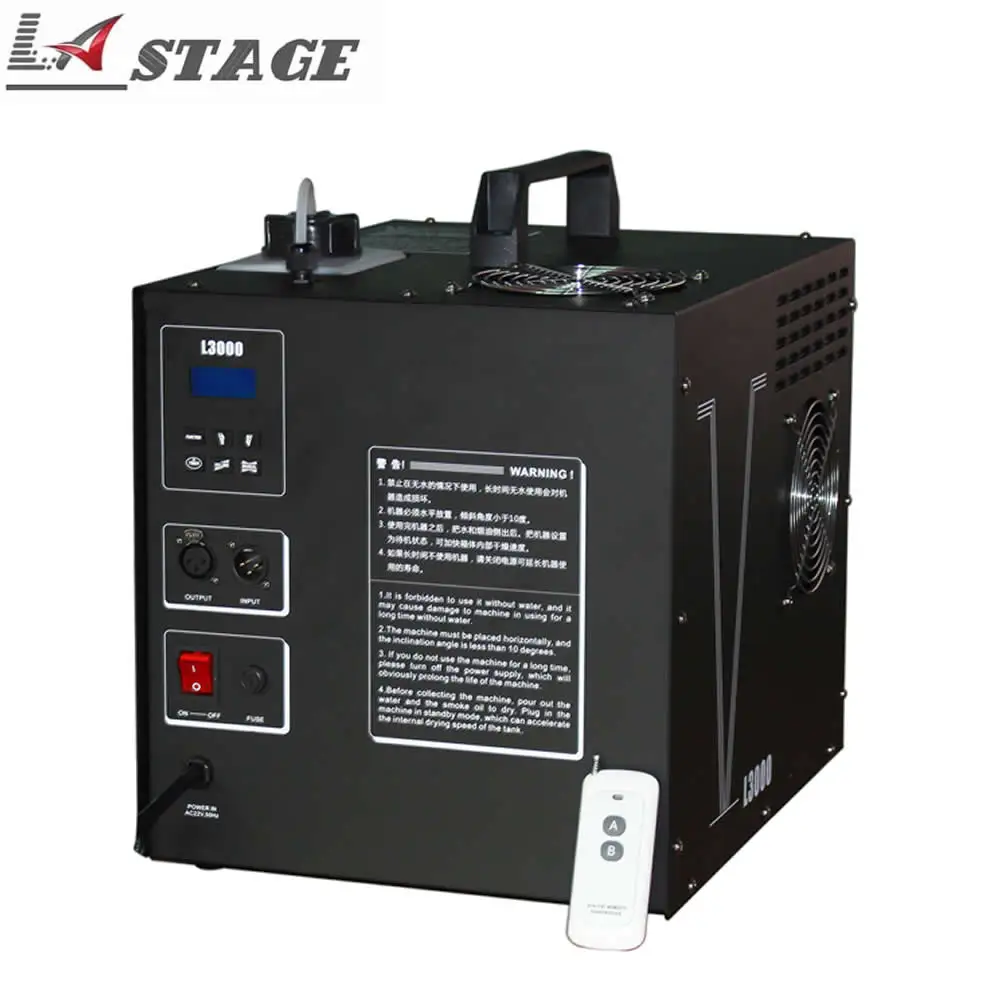 Бесплатная доставка 3000 Вт машина для тумана на водной основе низкого заземления
