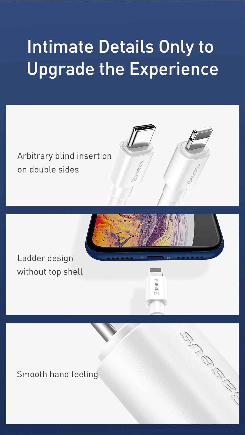 Baseus usb type-C кабель для samsung iPhone XR Xs Max USB кабель 3A Быстрая зарядка type C кабель для зарядного устройства Micro USB кабель для передачи данных