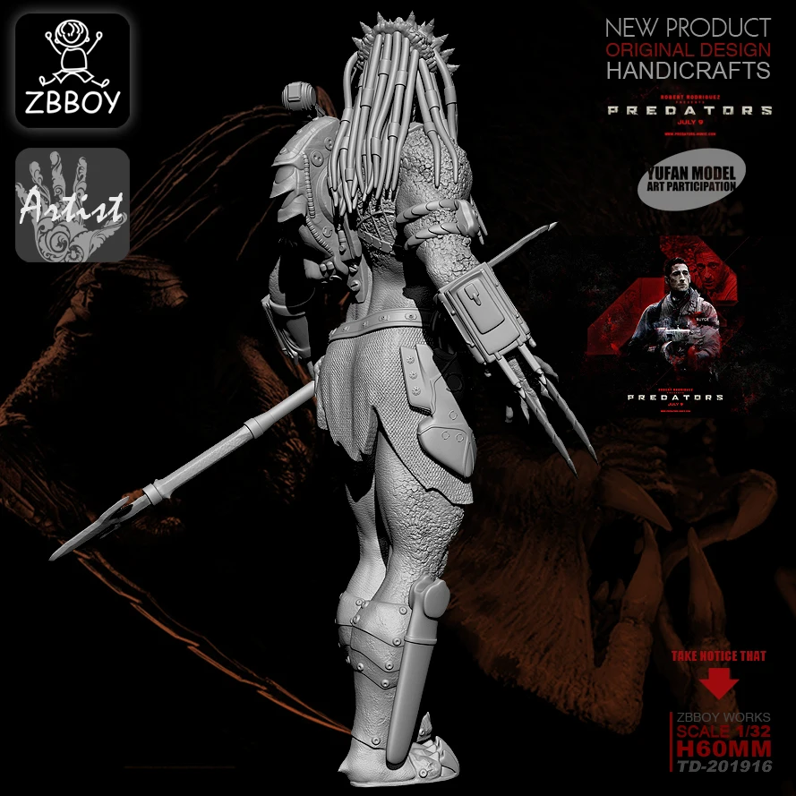 1/32 Predator Iron Warrior полимерный солдат с рисунком в виде воина | Игрушки и хобби