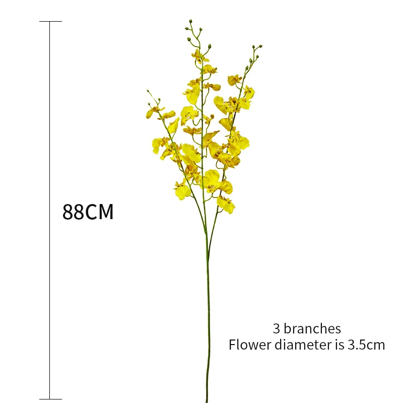 88 см искусственные цветы орхидеи из шелка танцующая дама Пластиковые для