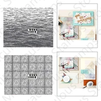 water pattern stamps for diy checkered background greeting card decoration scrapbooking crafts 2022 new arrival no cutting dies