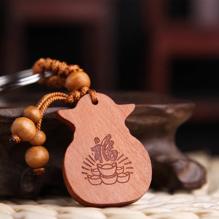 Милое персиковое дерево брелок бумажник кулон для автомобиля счастливый ключей