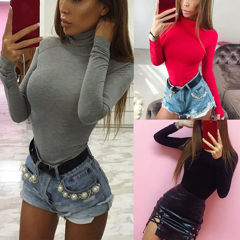 2019 новые женские модные однотонные рубашки с высоким воротником и длинными