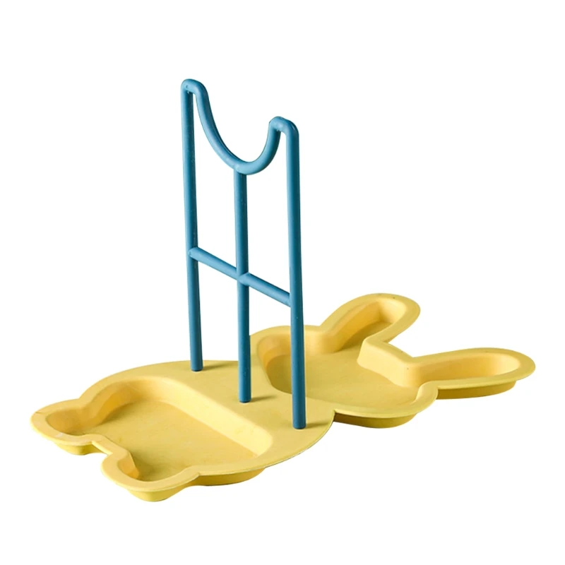 

Creative Rabbit Pot Lid Holder Spoon Rack Pot Cover Frame Kitchen Organizer Tableware Container Storage Stand