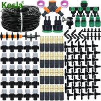 kesla 5 50m 14 garden micro misting irrigation watering kit system automatic spray adjustable nozzle for 47mm hose greenhouse
