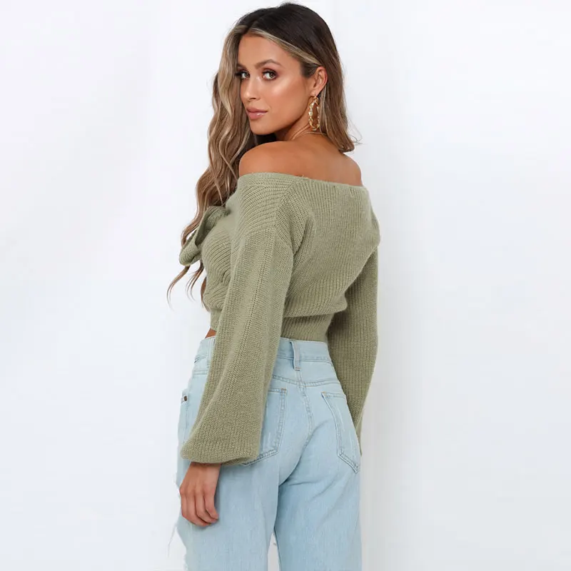 Женский трикотажный кардиган с открытыми плечами повседневный однотонный