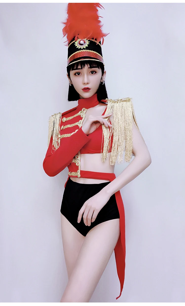 

Military stage Dancing Bar DS performance clothes new sexy leading dance clothes nightclub female singer Camouflage performance