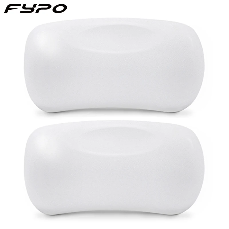 

Fypo White SPA Bath Pillow Non-slip Bathtub Headrest Soft Waterproof Bath Pillows with Suction Cups Easy To Clean