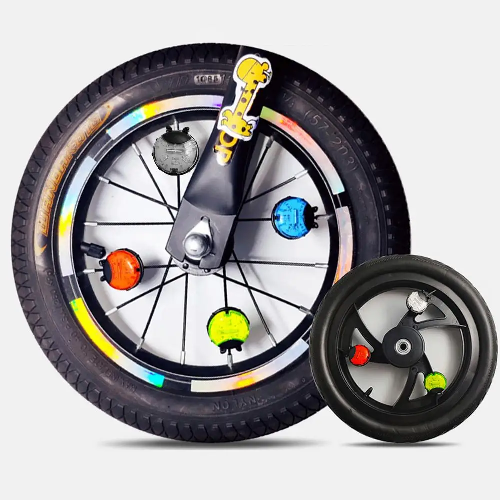 Яркие яркие перезаряжаемые велосипедные спицы в форме божьей коровки для