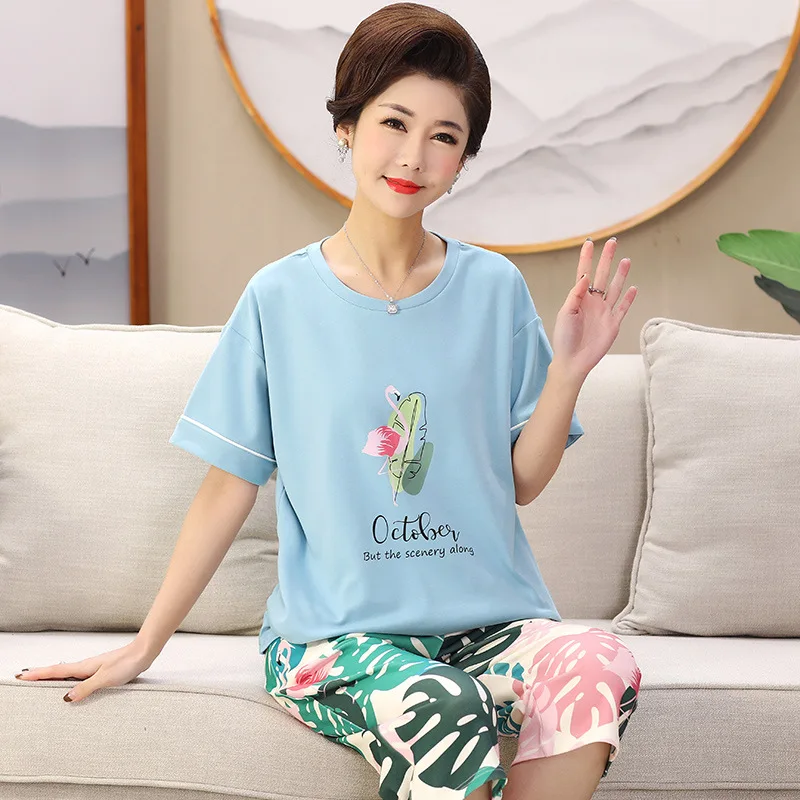 Женская пижама с принтом Журавля комплект из 2 предметов мягкая женская