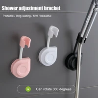 showerhead bracket wall mounted shower head holder free punching plastic 360%c2%b0 rotated adjustable bathroom stand