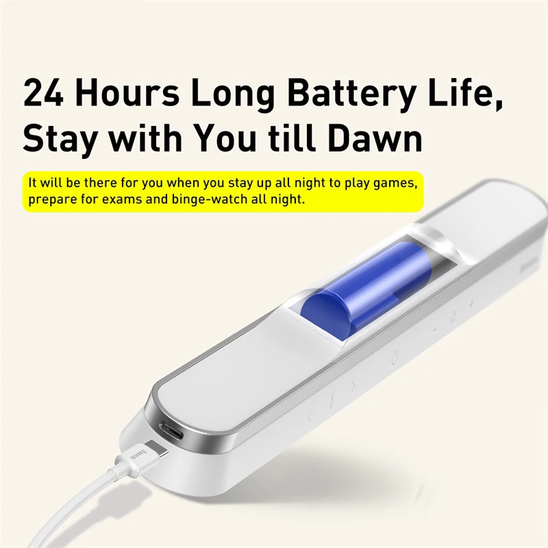 Магнитная настольная лампа Baseus с USB подсветкой беспроводной светодиодный