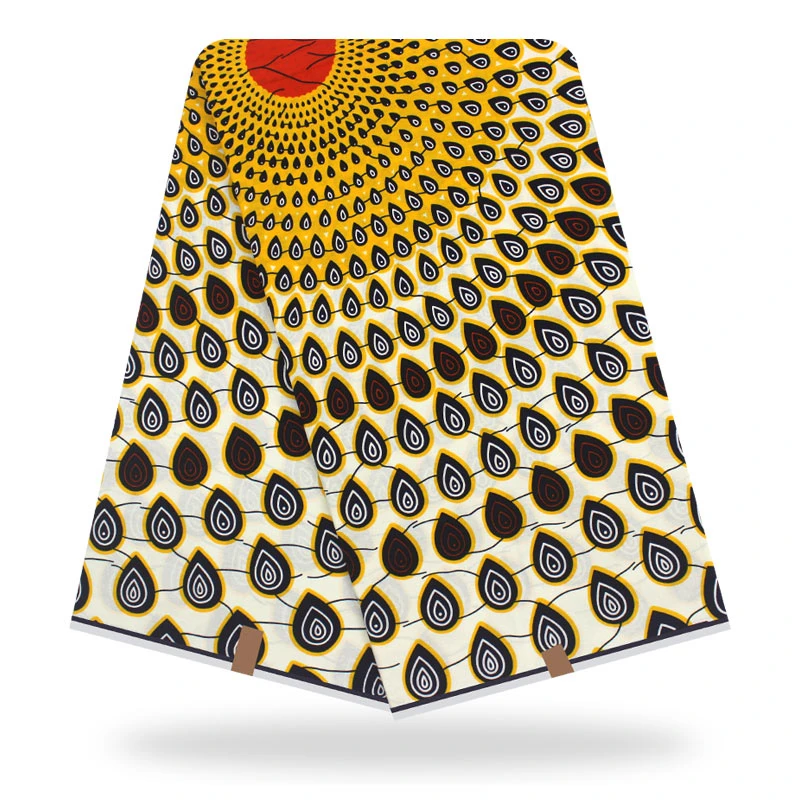 as picture New Guaranteed Real Dutch Wax Block Prints In Dutch Wax Cotton Veritable Wax Veritable African Ankara Fabric Aso Ebi Soft - Цвет: as picture