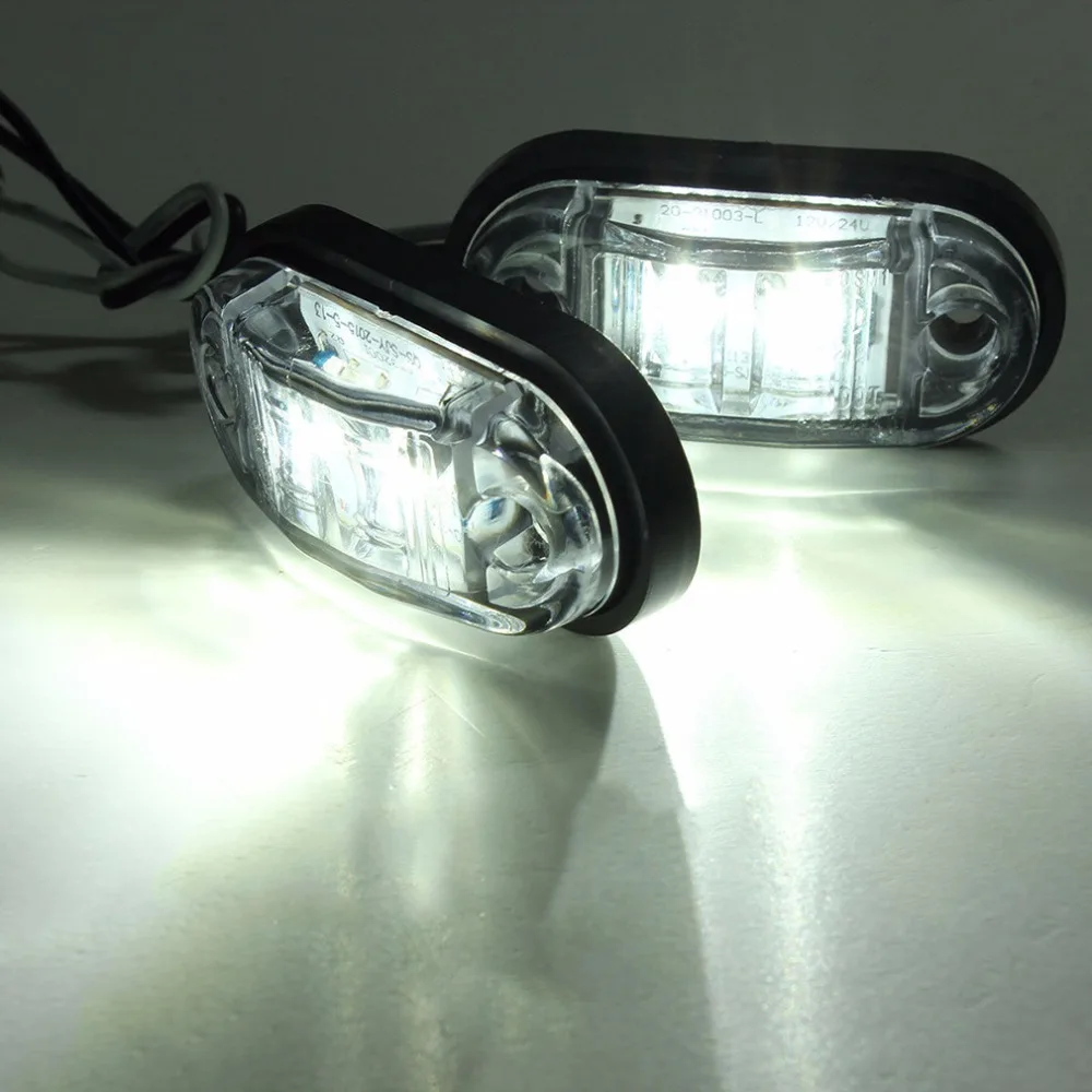 

12V-24V 1pcs LED Side Marker Blinker Trailer Side Lights Clearance Lamp Bulb For Car Truck Trailers