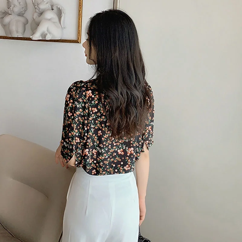 Летние женские рубашки Повседневная рубашка 2020 блузки модные цветочные