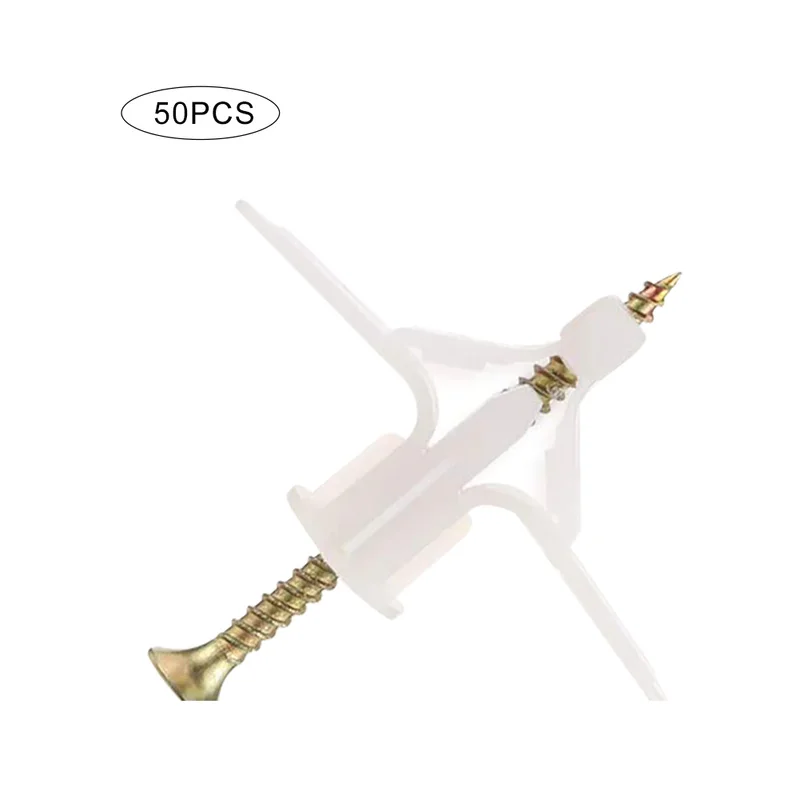 50 шт. гипсокартонные дюбели и винты полые стеновые анкеры сверхпрочные дюбелы с
