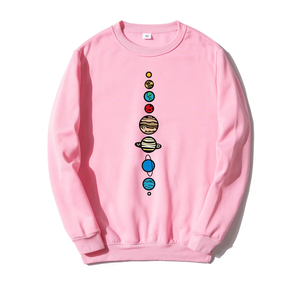 

Planets Colour Harajukumen Women Pullover High Quality Sweatshirts Japanese Funny Fashion Tops Pullover Male Clothes