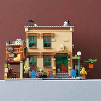 1367pcs sesamed street building blocks bricks city streetview ideas toys for children boys gifts