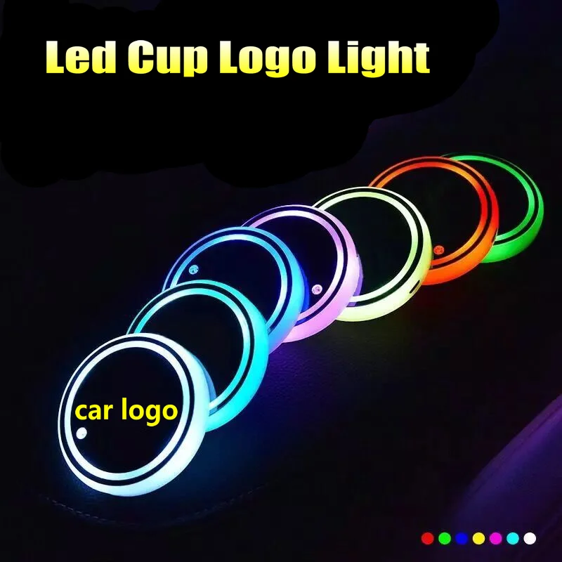 Подставки для напитков со светодиодным логотипом 2 шт. | Автомобили и мотоциклы