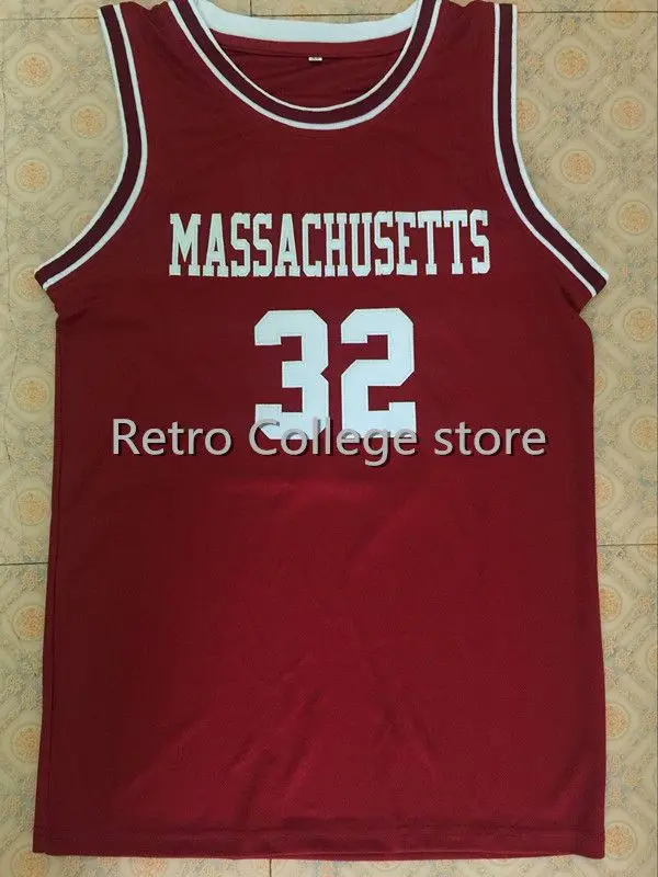 

32 Julius Erving Massachusetts red White Basketball Jersey Stitched Custom Any Number Name jerseys