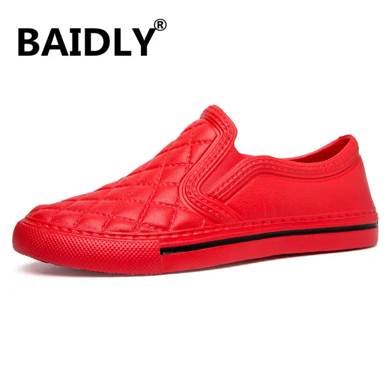 Summer Men's Slippers Couple Sandals Breathable Beach Shoes Outdoor Aqua Shoes Water Shoes Aqua Slippers Big Size 45